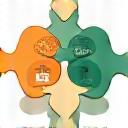 Icon of connected gears representing care coordination